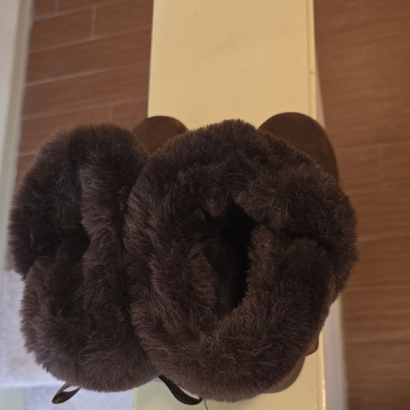 Juicy Couture Womens Chocolate Fur Boots - Picture 10 of 13